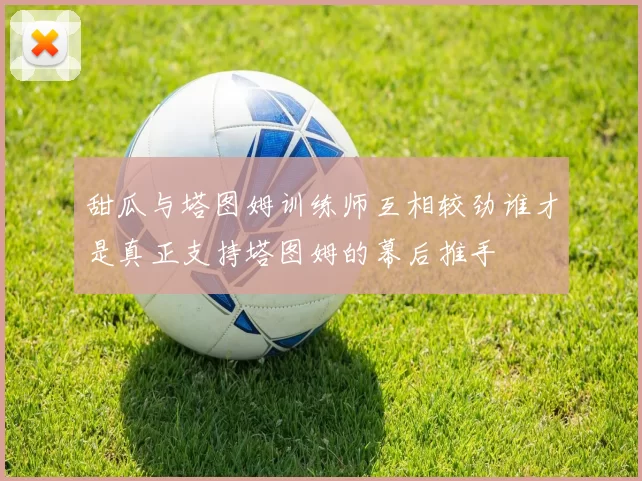 甜瓜与塔图姆训练师互相较劲谁才是真正支持塔图姆的幕后推手